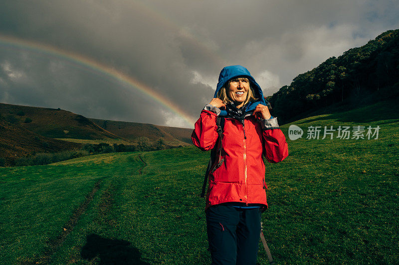 Horcum Hike洞，约克郡，英格兰